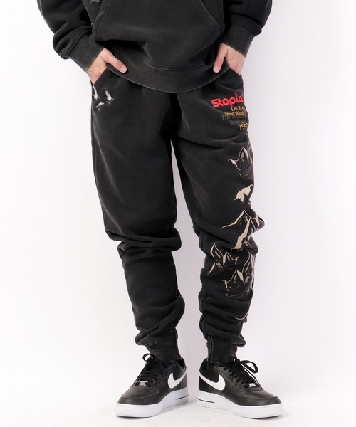 staple（ステイプル）の「STAPLE スウェットパンツ（スウェットパンツ・メンズ・ブラック/カモフラージュ・L/M/XL）」の2枚目の写真
