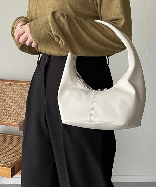 y/m by misato（イムバイミサト）の「ワンハンドルBAG（ハンドバッグ・レディース・アイボリー/ブラック・FREE）」の7枚目の写真