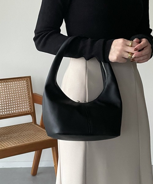 y/m by misato（イムバイミサト）の「ワンハンドルBAG（ハンドバッグ・レディース・アイボリー/ブラック・FREE）」の15枚目の写真