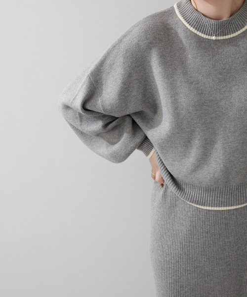 DISCOAT（ディスコート）の「4WAYレイヤードニットワンピース（ワンピース・レディース・グレー/サンドベージュ/グリーン・FREE）」の19枚目の写真