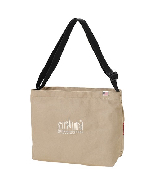 Manhattan Portage(マンハッタンポーテージ)の「Canvas Clearview Shoulder Bag Canvas 2021(ショルダーバッグ・メンズ・オリーブ/ベージュ/ダークネイビー・MEDIUM)」の2枚目の写真