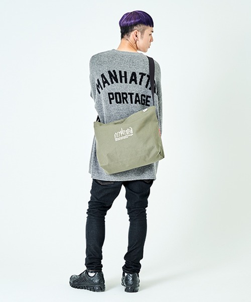 Manhattan Portage(マンハッタンポーテージ)の「Canvas Clearview Shoulder Bag Canvas 2021(ショルダーバッグ・メンズ・オリーブ/ベージュ/ダークネイビー・MEDIUM)」の21枚目の写真