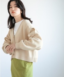 パイピングショートカーディガンLS 264394