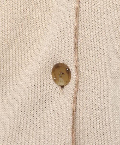 セール】パイピングショートカーディガンLS 264394（カーディガン