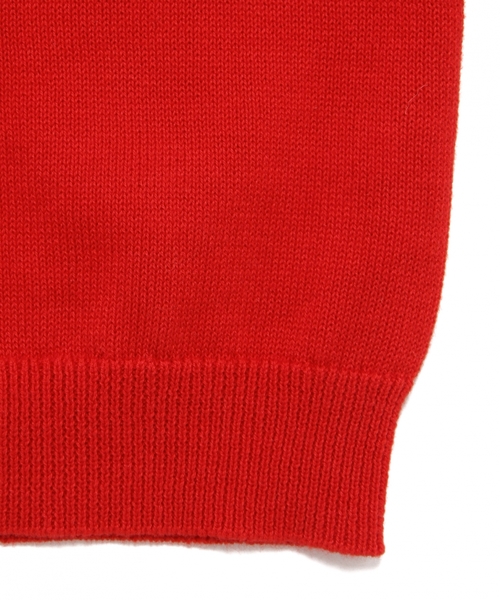 green label relaxing（グリーンレーベルリラクシング）の「【BABY】コットン クルーネックカーディガン◆（カーディガン/ボレロ・キッズ・レッド/ネイビー・85cm）」の5枚目の写真