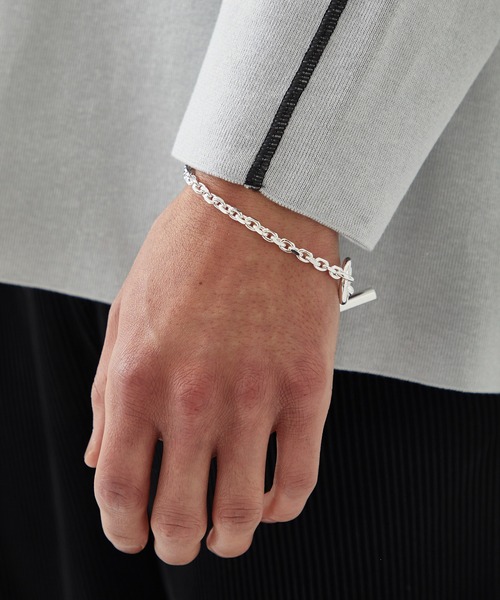 LiNoH(リノー)の「FUSION BRACELET 001(ブレスレット・メンズ・シルバー・FREE)」の4枚目の写真