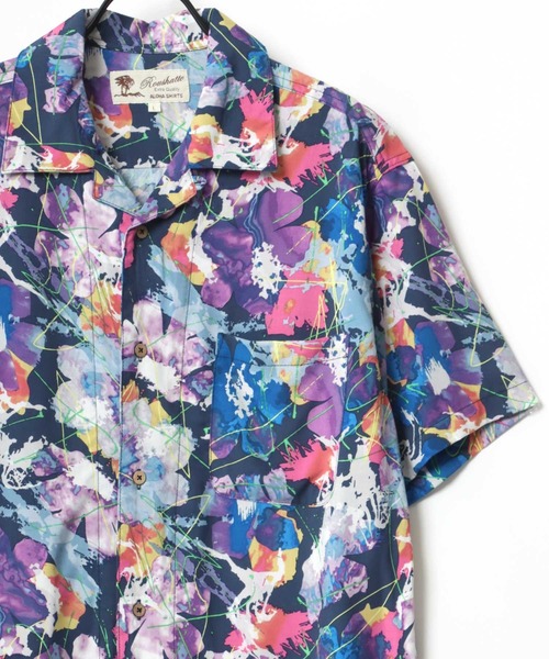 Lazar（ラザル）の「レーヨン ストリート オープンカラー アロハシャツ/総柄シャツ（シャツ/ブラウス・メンズ・ホワイト系その他/ブラック系その他/ブルー系その他/レッド系その他/ホワイト系その他2/ブラック系その他2/ブラック系その他3/ブラック系その他4/ブラック系その他5/ブラック系その他6・LL/M/L）」の9枚目の写真