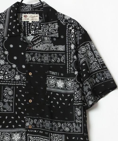 Lazar（ラザル）の「レーヨン ストリート オープンカラー アロハシャツ/総柄シャツ（シャツ/ブラウス・メンズ・ホワイト系その他/ブラック系その他/ブルー系その他/レッド系その他/ホワイト系その他2/ブラック系その他2/ブラック系その他3/ブラック系その他4/ブラック系その他5/ブラック系その他6・LL/M/L）」の6枚目の写真