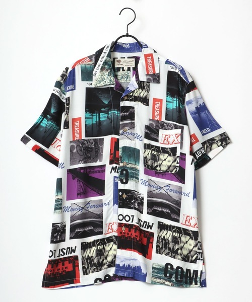 Lazar（ラザル）の「レーヨン ストリート オープンカラー アロハシャツ/総柄シャツ（シャツ/ブラウス・メンズ・ホワイト系その他/ブラック系その他/ブルー系その他/レッド系その他/ホワイト系その他2/ブラック系その他2/ブラック系その他3/ブラック系その他4/ブラック系その他5/ブラック系その他6・LL/M/L）」の11枚目の写真