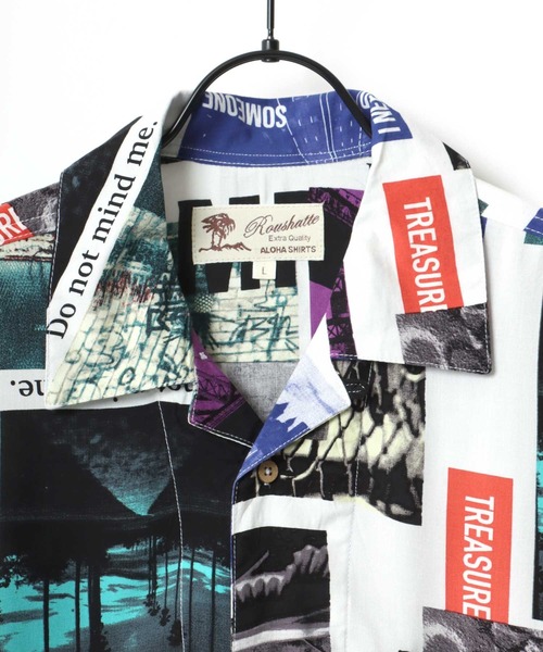 Lazar（ラザル）の「レーヨン ストリート オープンカラー アロハシャツ/総柄シャツ（シャツ/ブラウス・メンズ・ホワイト系その他/ブラック系その他/ブルー系その他/レッド系その他/ホワイト系その他2/ブラック系その他2/ブラック系その他3/ブラック系その他4/ブラック系その他5/ブラック系その他6・LL/M/L）」の22枚目の写真