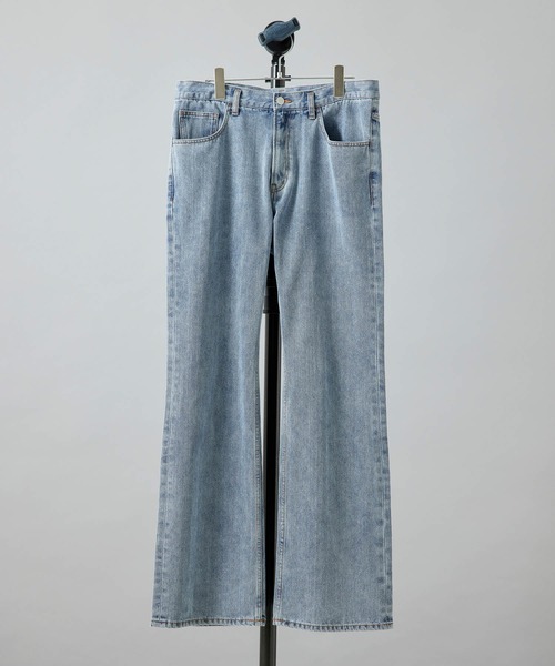 re_k by JUNRED（レクバイジュンレッド）の「【　re_k by JUNRED　】レングスが選べる デニムフレアパンツ（デニムパンツ・メンズ・ブルー/ブラック・S/L/M1/M/S1/L1）」の2枚目の写真