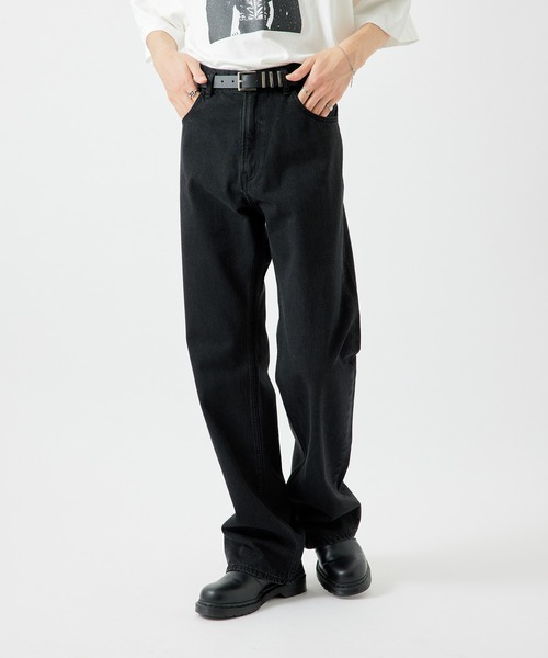 re_k by JUNRED（レクバイジュンレッド）の「【　re_k by JUNRED　】レングスが選べる デニムフレアパンツ（デニムパンツ・メンズ・ブルー/ブラック・S/L/M1/M/S1/L1）」の10枚目の写真