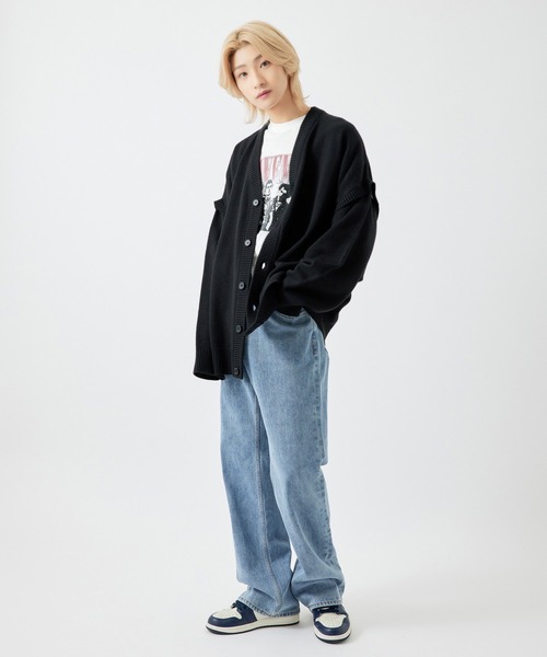 re_k by JUNRED（レクバイジュンレッド）の「【　re_k by JUNRED　】レングスが選べる デニムフレアパンツ（デニムパンツ・メンズ・ブルー/ブラック・S/L/M1/M/S1/L1）」の19枚目の写真