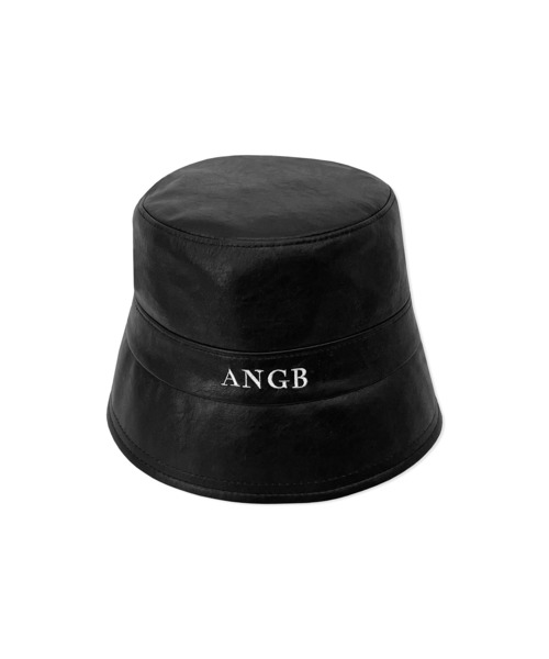 ANDGEEBEE（アンジービー）の「フェイクレザーロゴバケットハット（ハット・レディース・チャコールグレー/ブラック・FREE）」の10枚目の写真