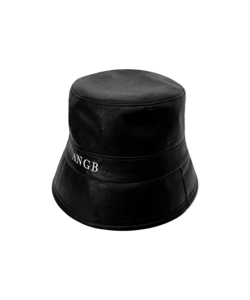 ANDGEEBEE（アンジービー）の「フェイクレザーロゴバケットハット（ハット・レディース・チャコールグレー/ブラック・FREE）」の11枚目の写真