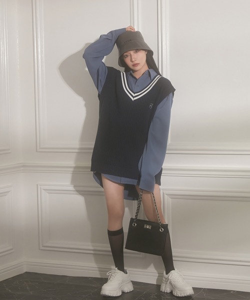 ANDGEEBEE（アンジービー）の「フェイクレザーロゴバケットハット（ハット・レディース・チャコールグレー/ブラック・FREE）」の19枚目の写真