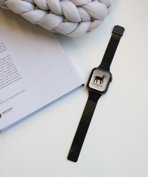 SiNCERE（シンシア）の「Apple Watch Band Mesh Ladies / アップルウォッチ バンド ステンレスメッシュ レディースタイプ（デジタル腕時計・レディース・ピンクゴールド/ブラック/シルバー/ゴールド/レッド/ブルー・38）」の7枚目の写真