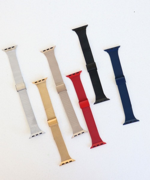 SiNCERE（シンシア）の「Apple Watch Band Mesh Ladies / アップルウォッチ バンド ステンレスメッシュ レディースタイプ（デジタル腕時計・レディース・ピンクゴールド/ブラック/シルバー/ゴールド/レッド/ブルー・38）」の10枚目の写真