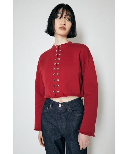 MOUSSY（マウジー）の「BUTTON UP CROPPED カーディガン（カーディガン/ボレロ・レディース・ブラック/ライトグリーン/アイボリー/バーガンディー・FREE）」の17枚目の写真