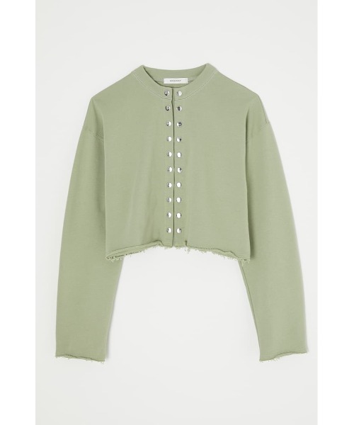 MOUSSY（マウジー）の「BUTTON UP CROPPED カーディガン（カーディガン/ボレロ・レディース・ブラック/ライトグリーン/アイボリー/バーガンディー・FREE）」の19枚目の写真