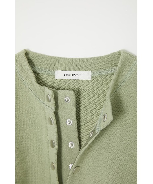 MOUSSY（マウジー）の「BUTTON UP CROPPED カーディガン（カーディガン/ボレロ・レディース・ブラック/ライトグリーン/アイボリー/バーガンディー・FREE）」の6枚目の写真