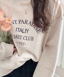 Dalfwin | 2022AW スウェット 秋冬 韓国スウェット SAINTプリントスウェット トレーナー(スウェット)