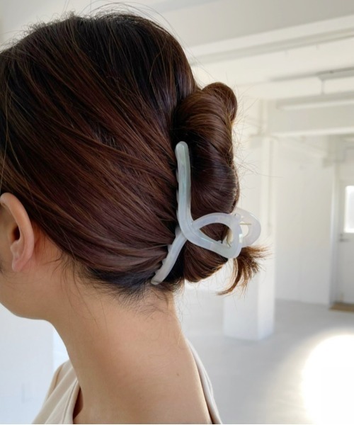 Heather（ヘザー）の「オーロラバンスクリップ２　275596（バレッタ/ヘアクリップ・レディース・ホワイト系その他/グレー系その他・ONE SIZE）」の2枚目の写真