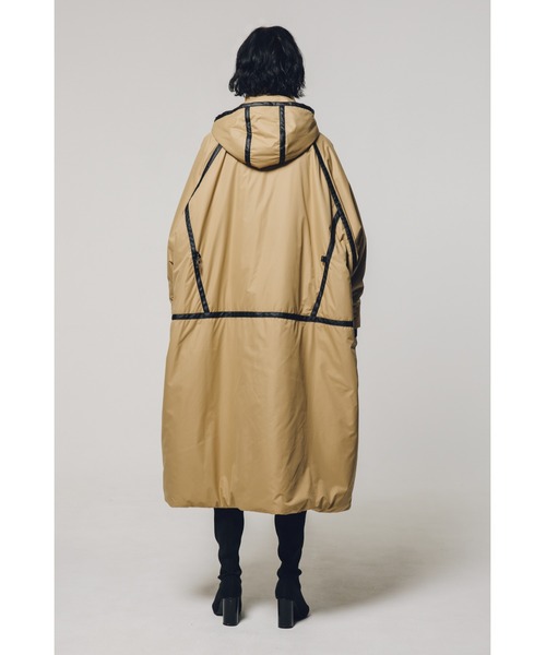 led.tokyo】ダイアゴナルラインナイロンロングコート