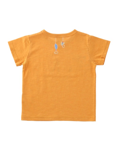 DILASH(ディラッシュ)の「FISHINGイラスト半袖Tシャツ(Tシャツ/カットソー・キッズ・グレー/グリーン/オレンジ・90/130/110/120/140/100/80)」の11枚目の写真