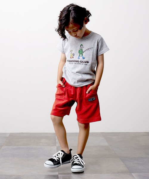 DILASH(ディラッシュ)の「FISHINGイラスト半袖Tシャツ(Tシャツ/カットソー・キッズ・グレー/グリーン/オレンジ・90/130/110/120/140/100/80)」の8枚目の写真