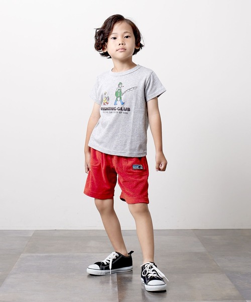 DILASH(ディラッシュ)の「FISHINGイラスト半袖Tシャツ(Tシャツ/カットソー・キッズ・グレー/グリーン/オレンジ・90/130/110/120/140/100/80)」の9枚目の写真