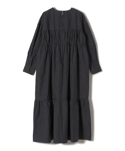 SHIPS（シップス）の「【SHIPS別注】BENCH MARKING SHIRT:〈洗濯機可能〉ドットワンピース（ワンピース・レディース・ネイビー・ONE SIZE）」の8枚目の写真
