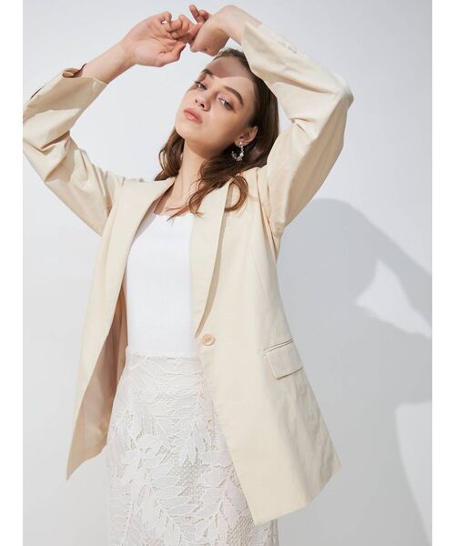 MERCURYDUO(マーキュリーデュオ)の「リーフ柄ケミカルレースタイトスカート(スカート・レディース・ダークブラウン/ブルー/アイボリー/ピンク・SMALL/MEDIUM)」の17枚目の写真