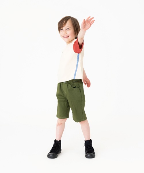 RUGGEDWORKS（ラゲッドワークス）の「《made in Japan》 　５ポケットツイルハーフパンツ（その他パンツ・キッズ・ベージュ/カーキ・90/140/110/130/100/150/120）」の6枚目の写真