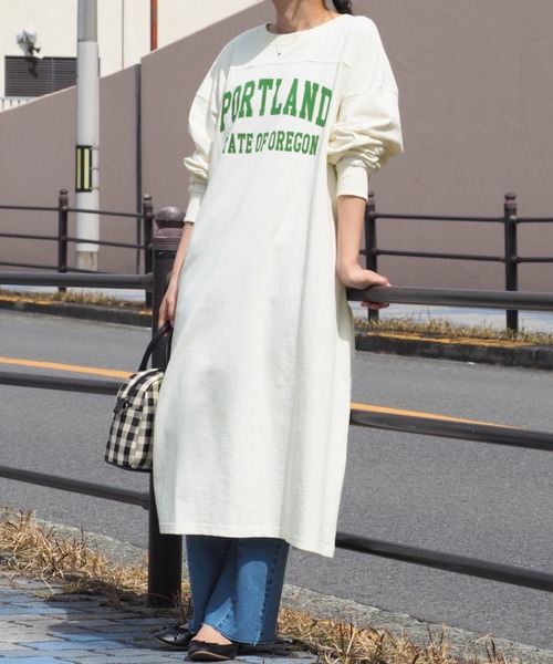 cepo（セポ）の「フットボールカットワンピース（ワンピース・レディース・オフホワイト/ブルー/チャコール・M）」の12枚目の写真