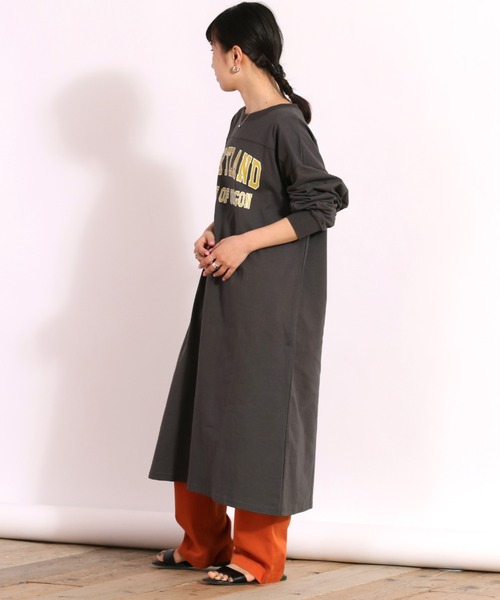 cepo（セポ）の「フットボールカットワンピース（ワンピース・レディース・オフホワイト/ブルー/チャコール・M）」の6枚目の写真