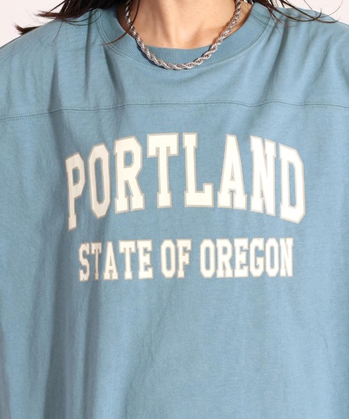 cepo（セポ）の「フットボールカットワンピース（ワンピース・レディース・オフホワイト/ブルー/チャコール・M）」の5枚目の写真