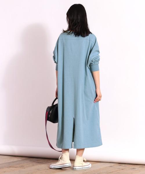 cepo（セポ）の「フットボールカットワンピース（ワンピース・レディース・オフホワイト/ブルー/チャコール・M）」の7枚目の写真