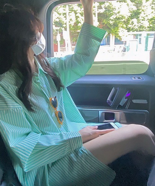 HALEY PESCA（ヘーリーペスカ）の「HALEY PESCA/ストライプカジュアルシャツ（シャツ/ブラウス・レディース・ホワイト/グリーン/ピンク・FREE）」の14枚目の写真