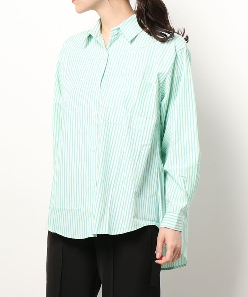 HALEY PESCA（ヘーリーペスカ）の「HALEY PESCA/ストライプカジュアルシャツ（シャツ/ブラウス・レディース・ホワイト/グリーン/ピンク・FREE）」の19枚目の写真