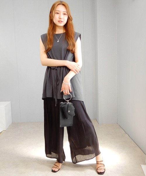 minia(ミニア)の「クリアヒールチューブサンダル ◇(サンダル・レディース・アイボリー/ブラック/ブラウン・S/M/L/LL)」の14枚目の写真