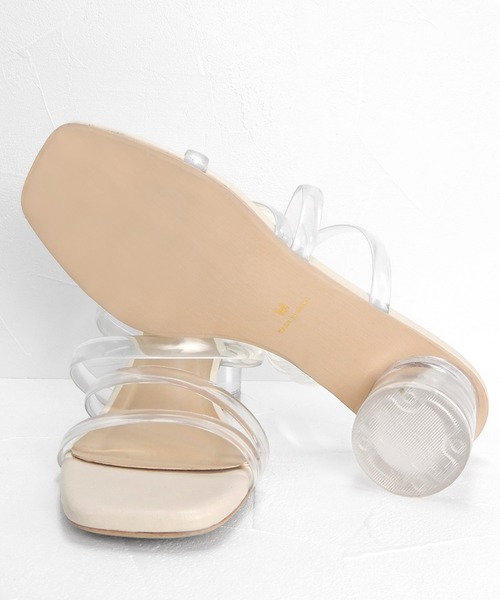 minia(ミニア)の「クリアヒールチューブサンダル ◇(サンダル・レディース・アイボリー/ブラック/ブラウン・S/M/L/LL)」の11枚目の写真