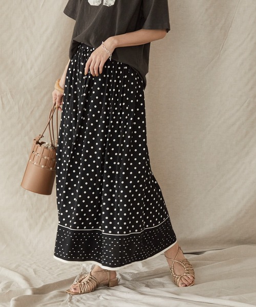 AMERICAN HOLIC(アメリカンホリック)の「パネル柄Dotスカート(スカート・レディース・ドット・M/L)」の1枚目の写真