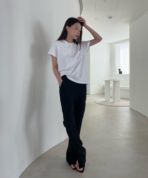 Didot.showroom（ディドット ショールーム）の「サイドボタンフレアスラックス（スラックス・レディース・ブラック/ミント・S/M）」の12枚目の写真