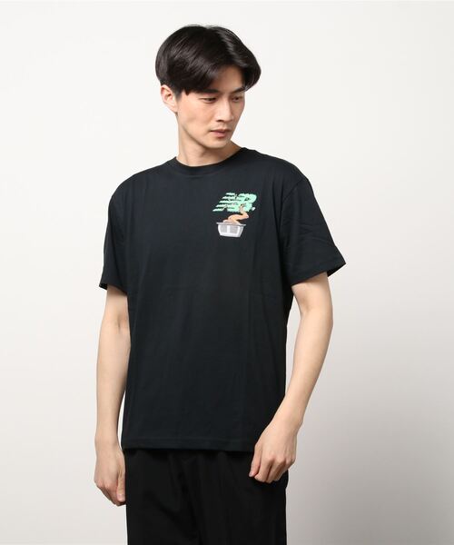NEW BALANCE（ニューバランス）の「ニューバランス New Balance ショートスリーブTシャツ_（Tシャツ/カットソー・メンズ・グレー/ブラック・M/LL/S/L）」の2枚目の写真