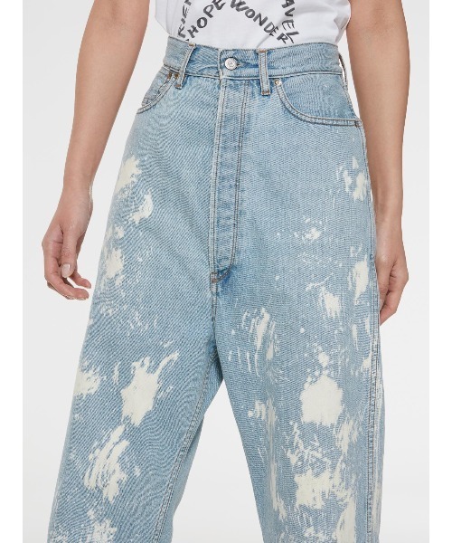 GOLDEN GOOSE（ゴールデングース）の「GOLDEN GOOSE Wide bleached denim（デニムパンツ・レディース・ライトインディゴブルー・28inch/29inch/26inch/27inch）」の5枚目の写真
