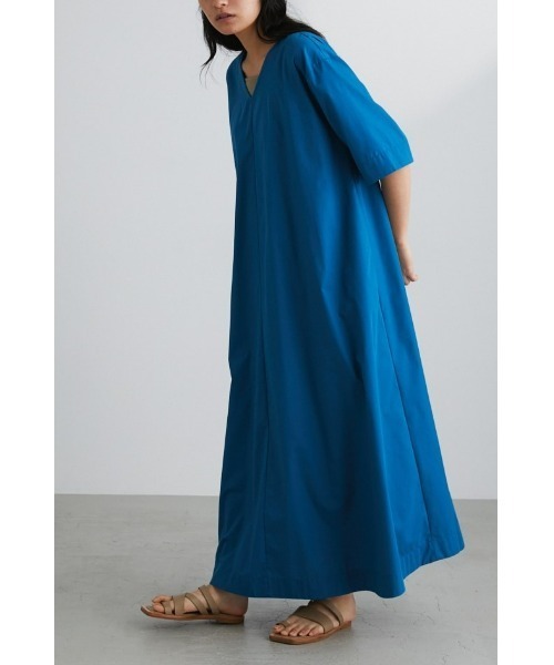 STYLEMIXER（スタイルミキサー）の「テントラインフレアワンピース（ワンピース・レディース・ブルー/ブラック/ベージュ・MEDIUM/SMALL）」の3枚目の写真