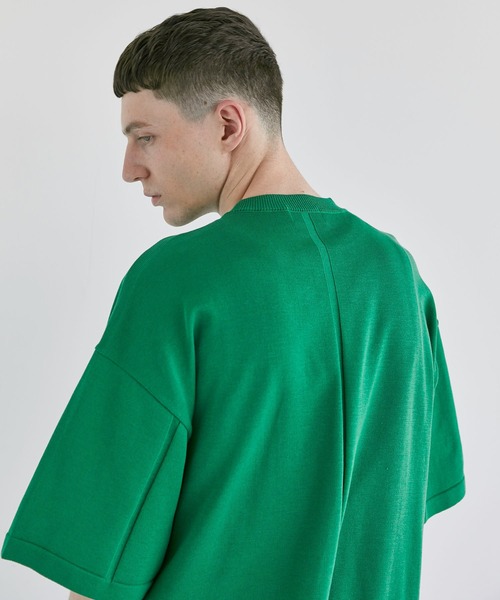 CITY TOKYO（シティトウキョウ）の「オーバーサイズハイゲージニット（ニット/セーター・メンズ・グレー/オフホワイト/ブルー/グリーン・1/2）」の3枚目の写真