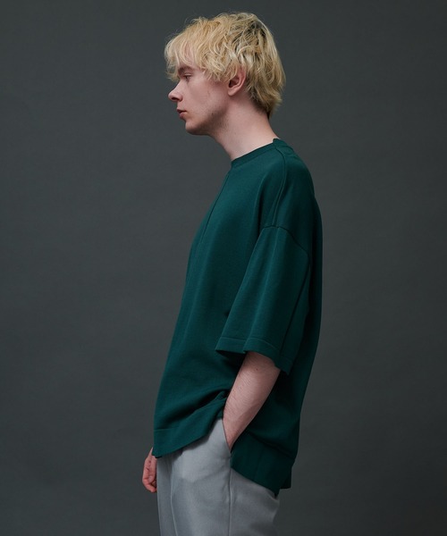 CITY TOKYO（シティトウキョウ）の「オーバーサイズハイゲージニット（ニット/セーター・メンズ・グレー/オフホワイト/ブルー/グリーン・1/2）」の21枚目の写真