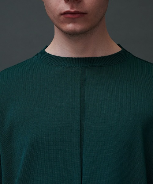 CITY TOKYO（シティトウキョウ）の「オーバーサイズハイゲージニット（ニット/セーター・メンズ・グレー/オフホワイト/ブルー/グリーン・1/2）」の5枚目の写真